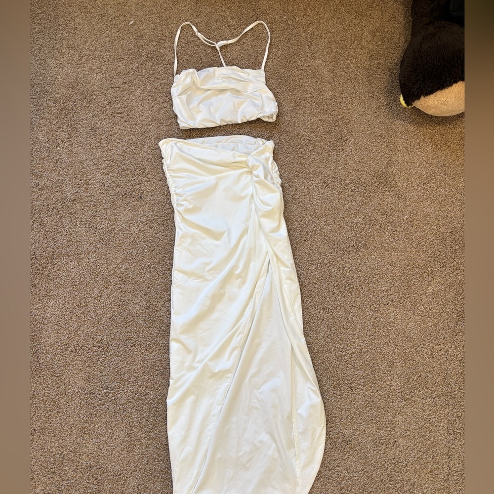 Elegant White Two-Piece Set
